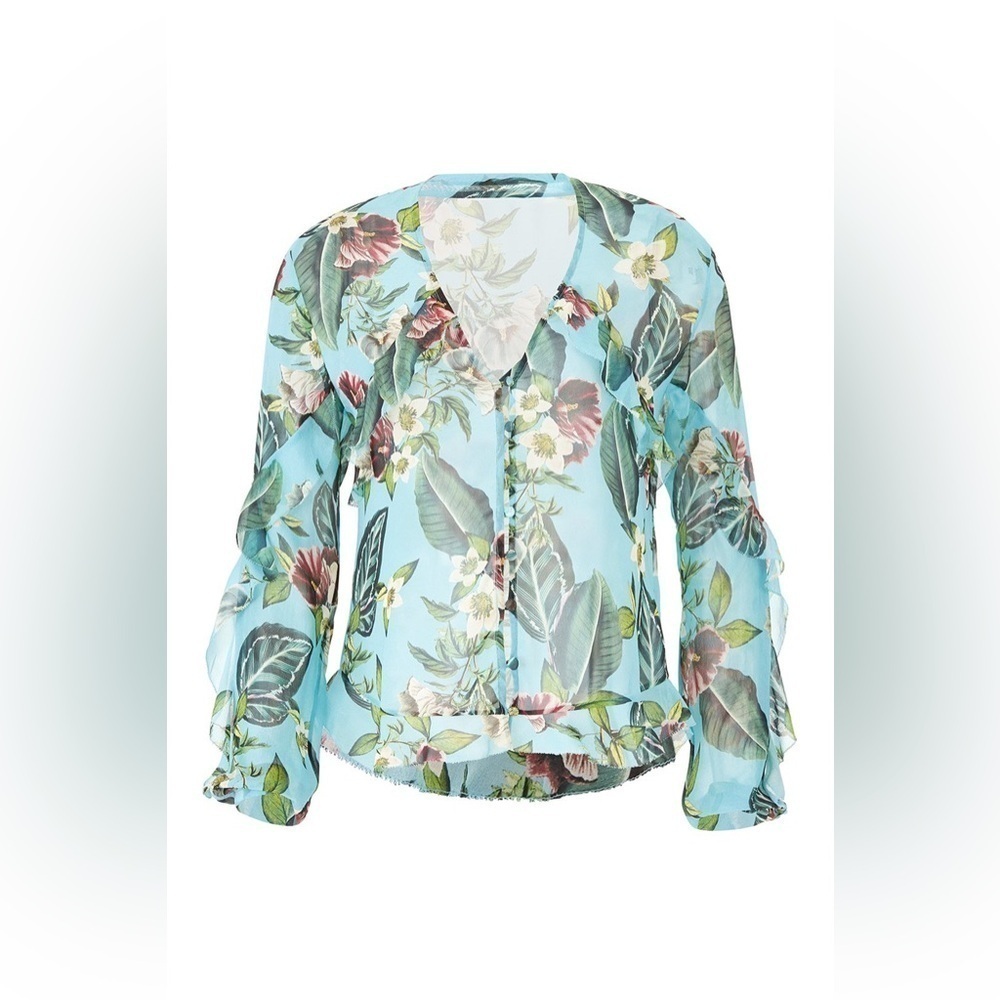 NWT Nicholas Sheer, Silk Mayflower Blouse 🌸 Sz 4 - Picture 4 of 10